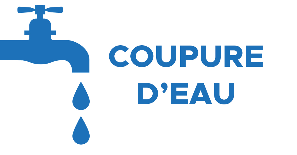 Coupure d&rsquo;eau le lundi 26/10/2026