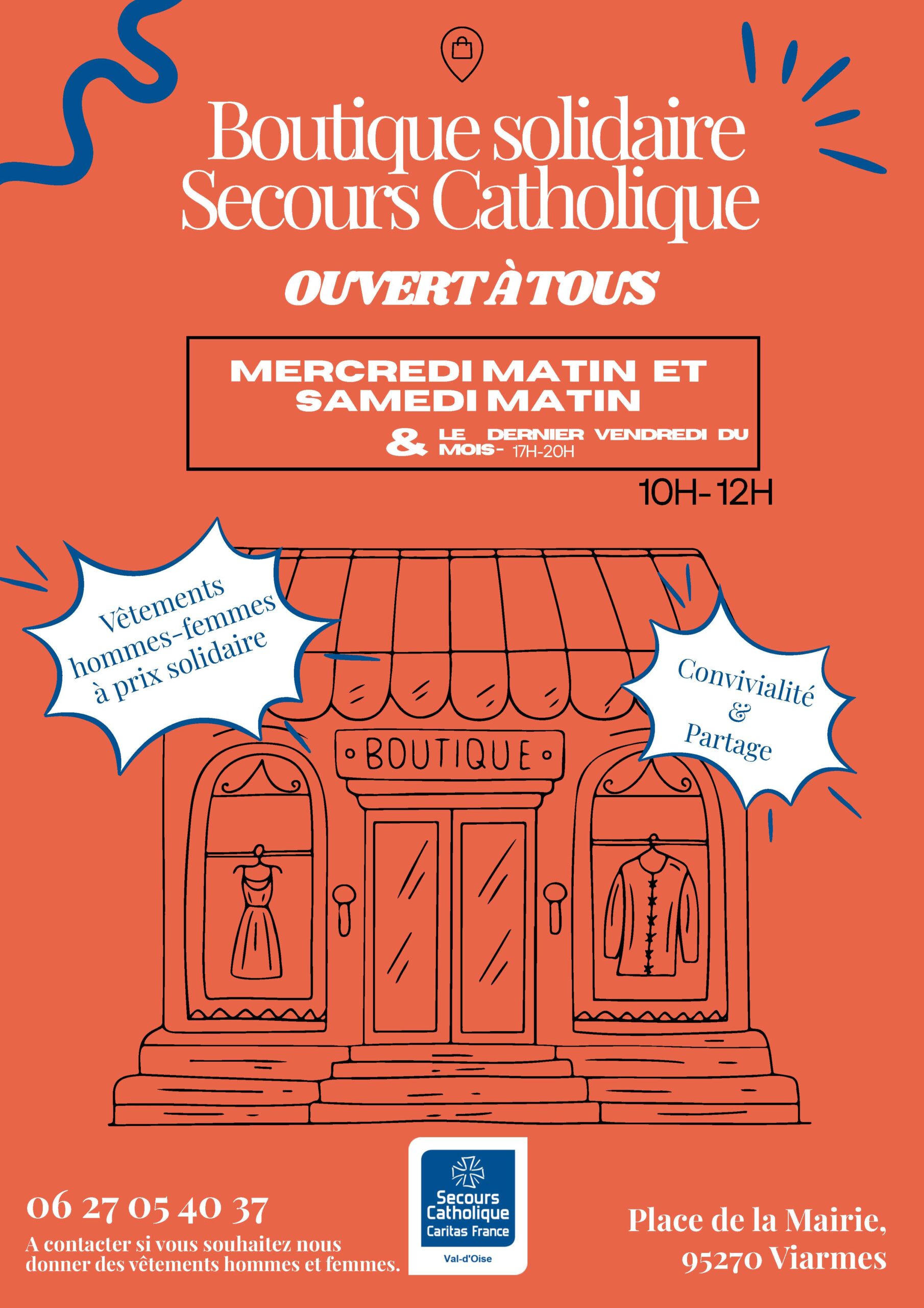 Réouverture de la boutique solidaire