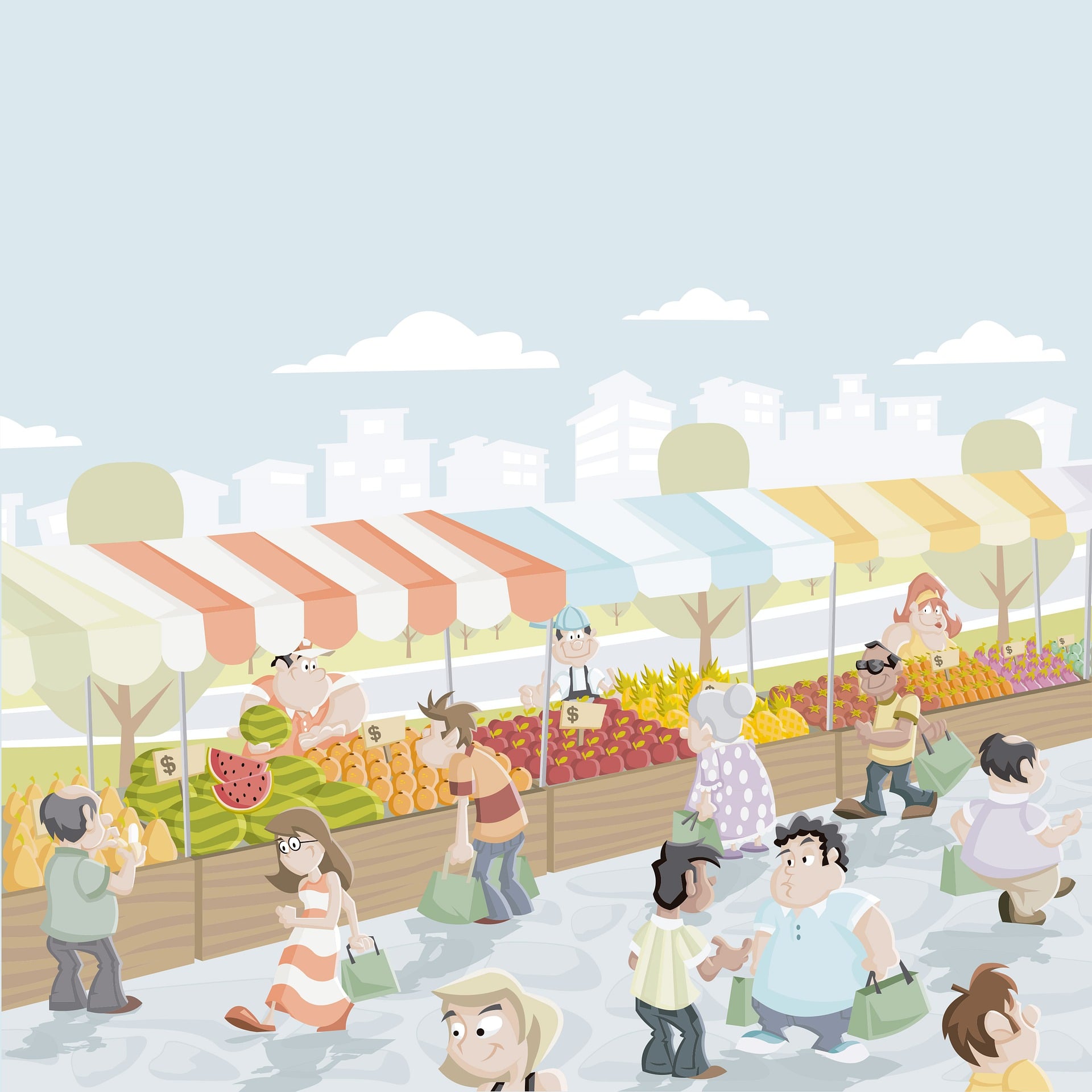 Une animation musicale sur le marché du 5 septembre