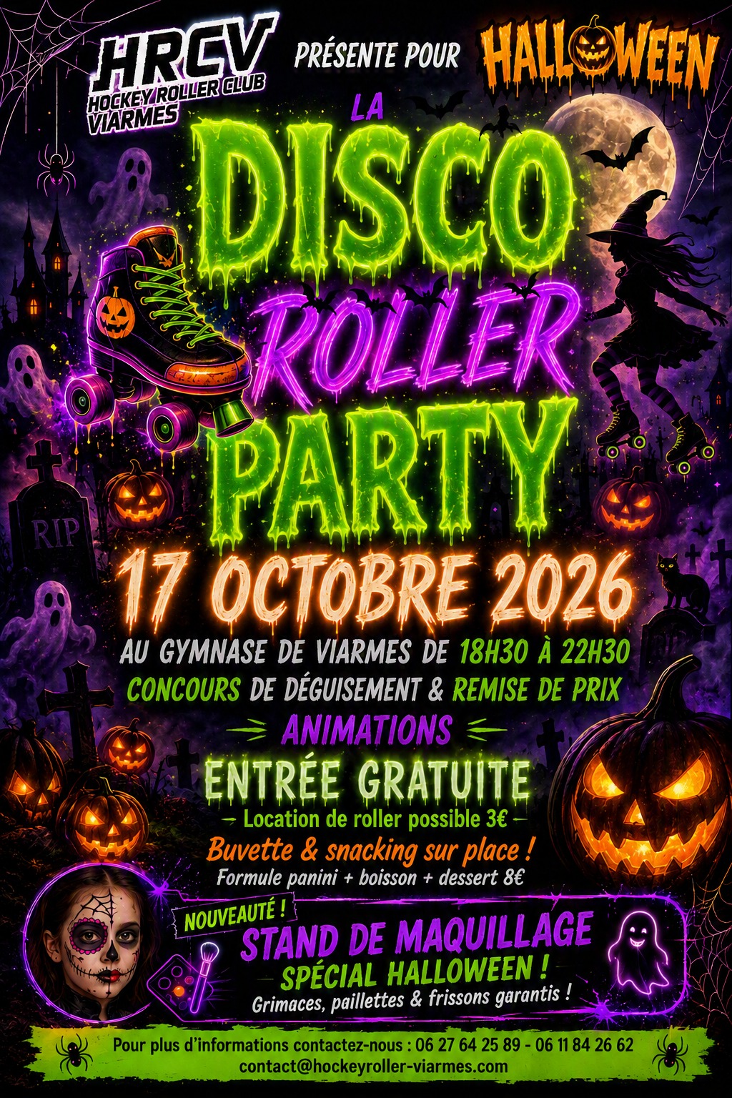 LA DISCO ROLLER PARTY D’HALLOWEEN EST DE RETOUR !