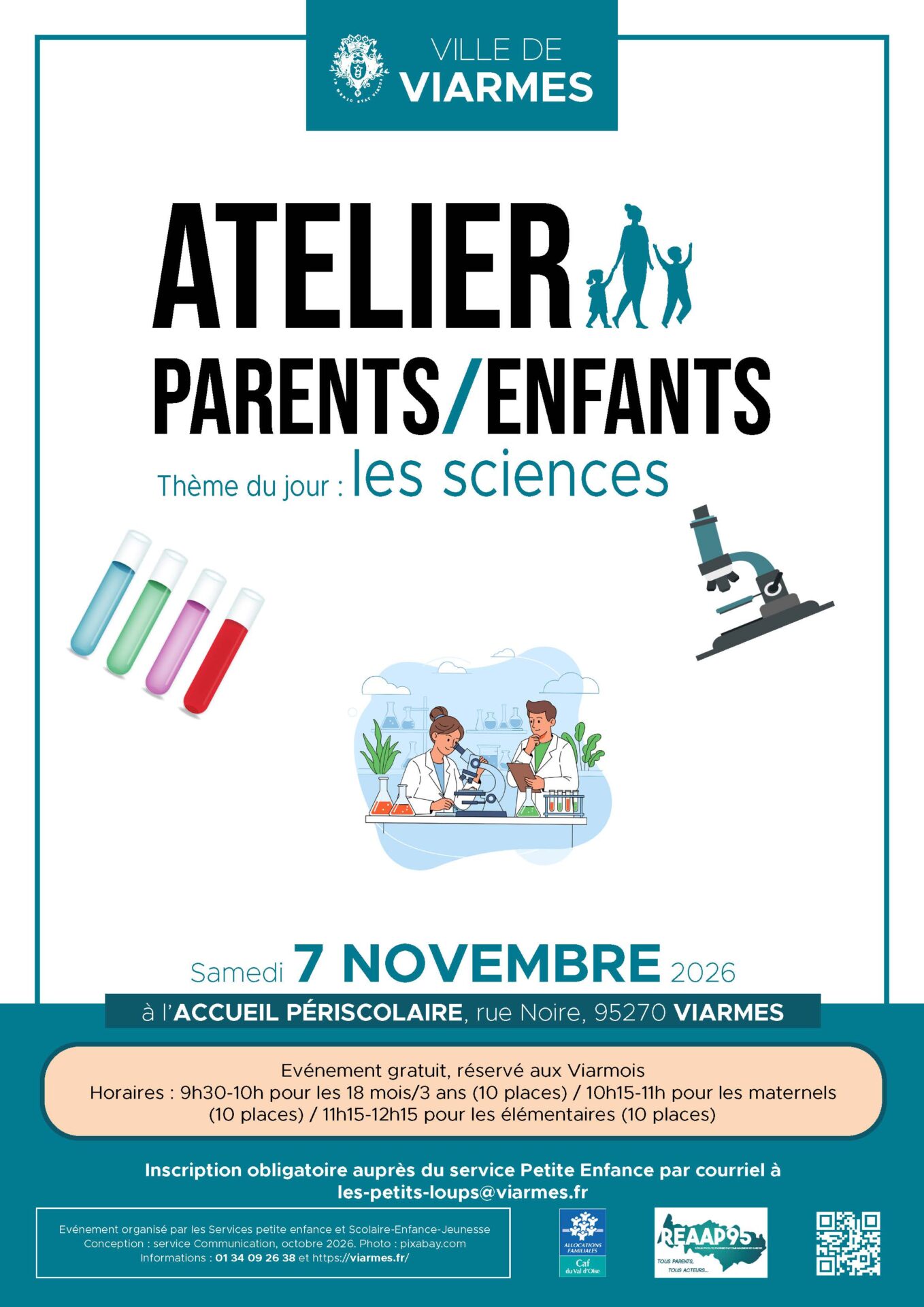 Atelier Parents/Enfants sur le thème : LES SCIENCES