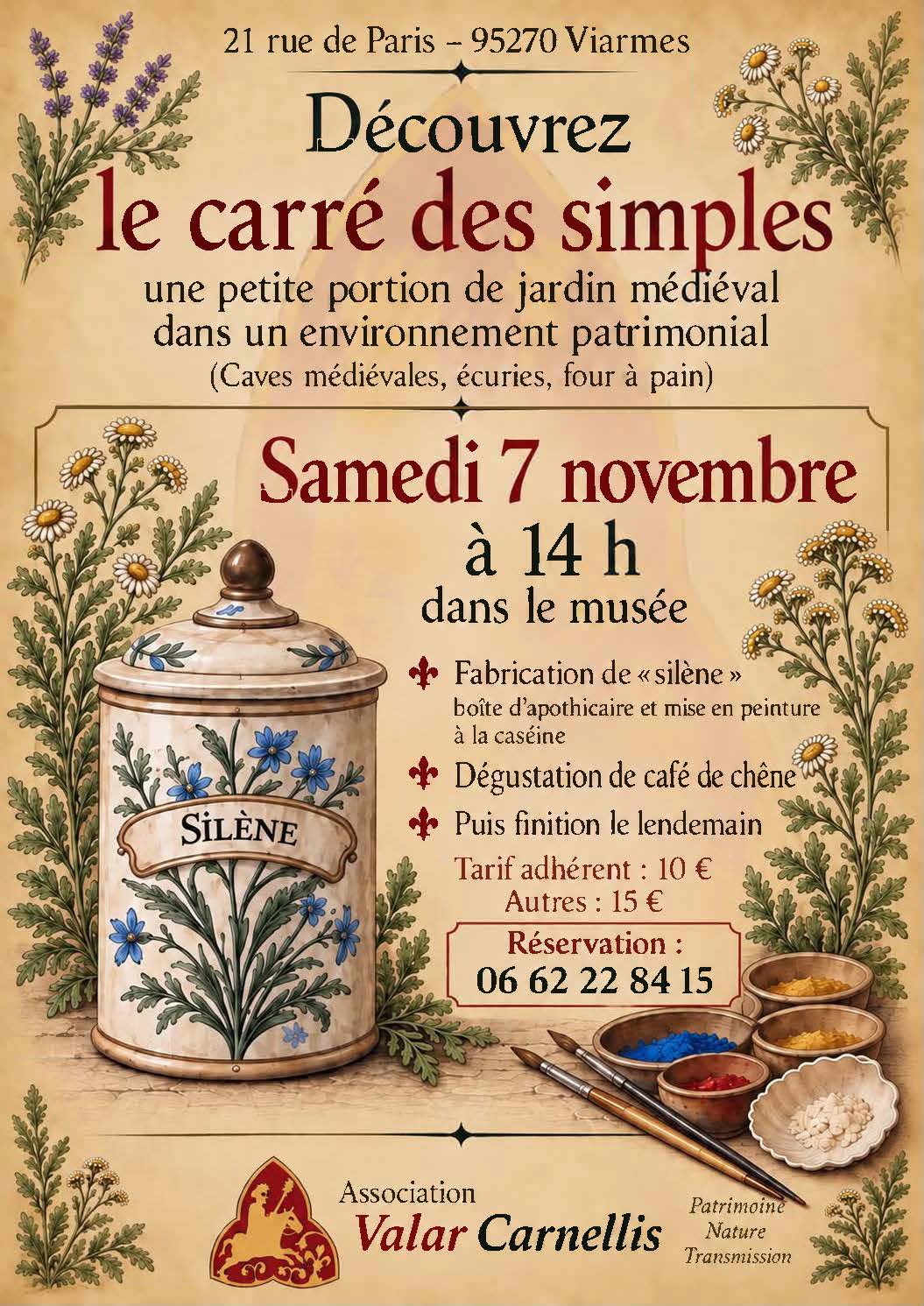 L’association Valar Carnellis vous propose un atelier découverte