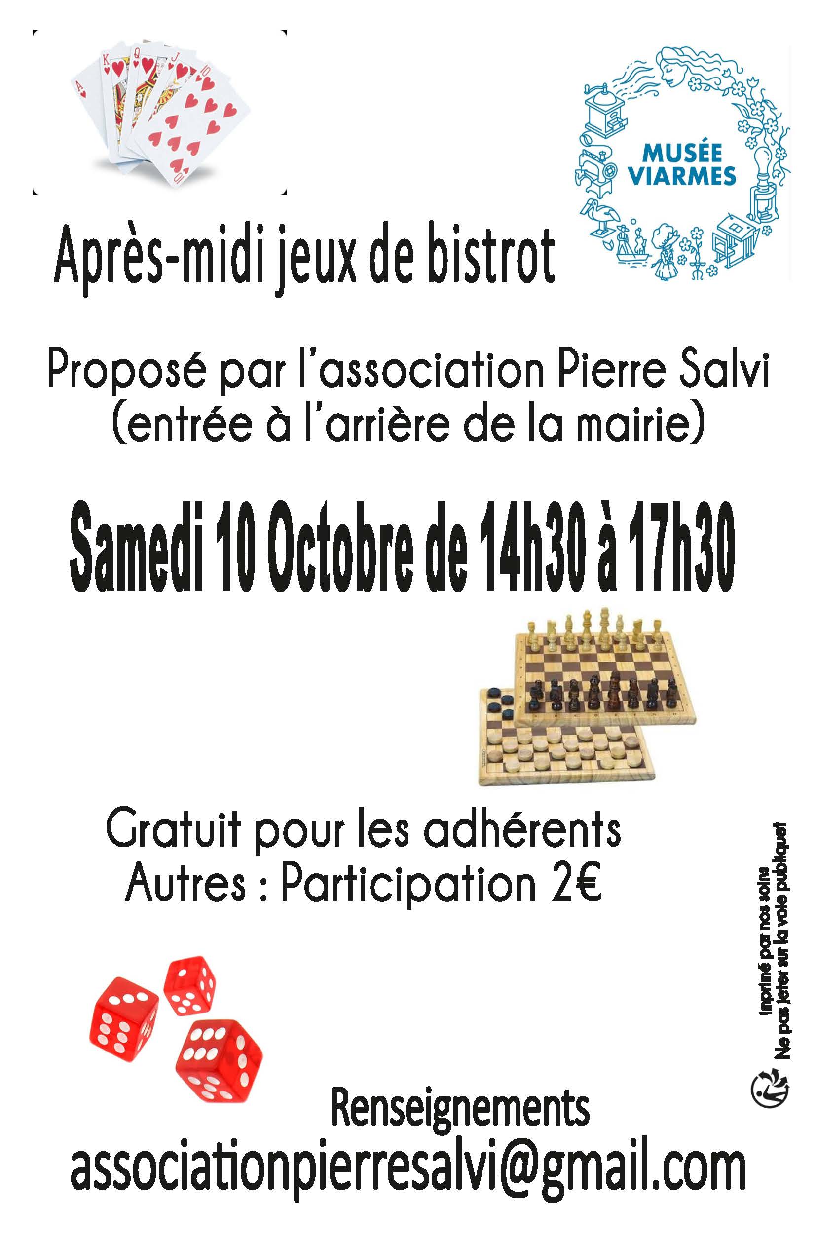 Après-midi jeux de bistrot au Musée